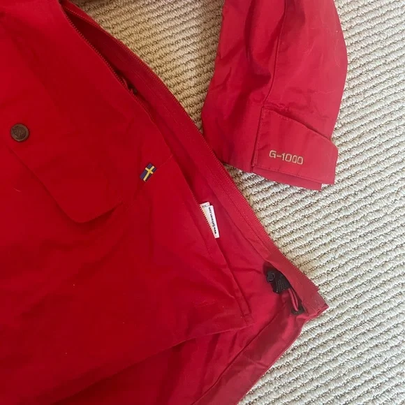 Red Fjällräven anorak parka - Picture 8 of 10